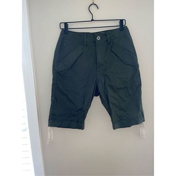 G-Star Raw Army Green Rovic Cargo Shorts 27 - Picture 1 of 4